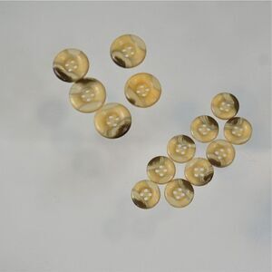 Vintage Celluloid Buttons Lot Of 14